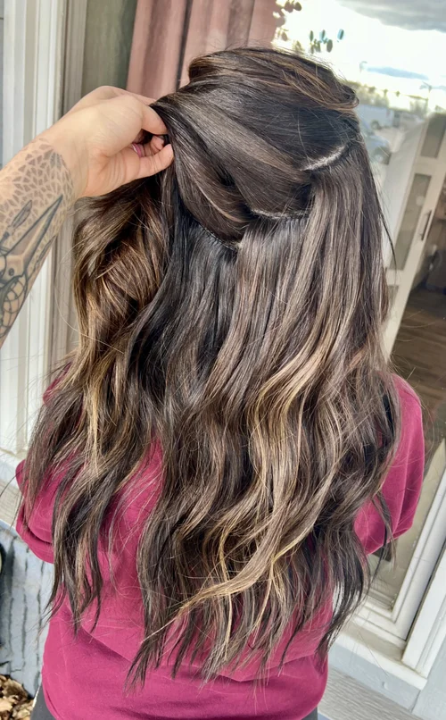 hair extensions met draad